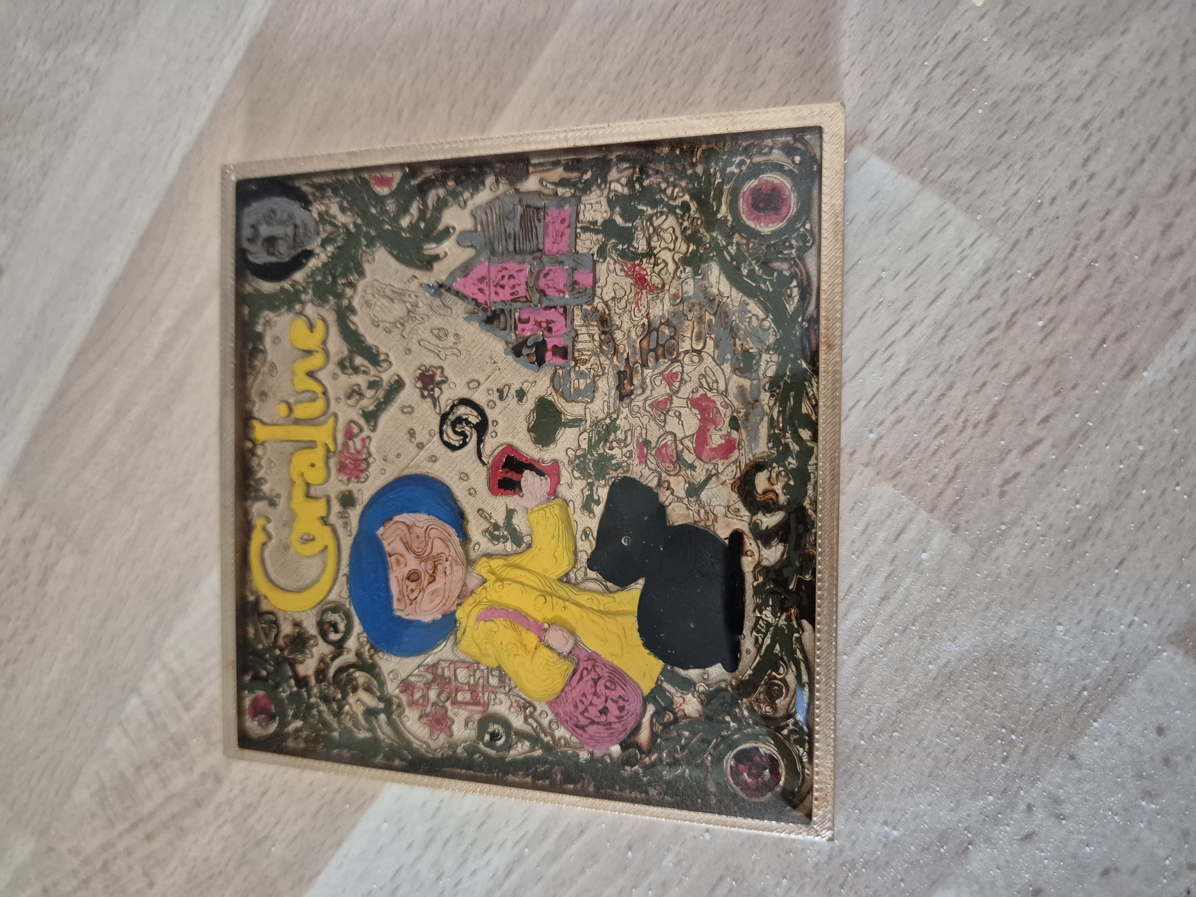 Coraline Coaster Plaque