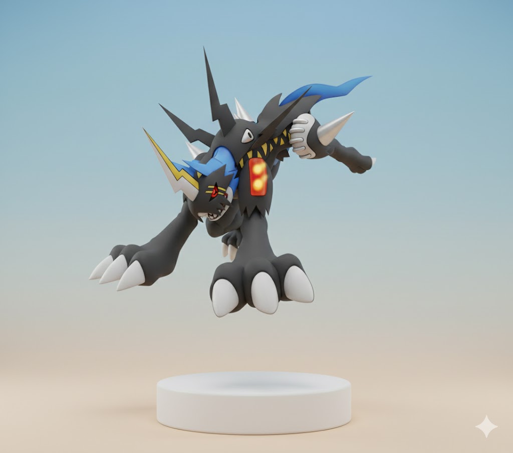 Lighdramon Digimon Creature Model