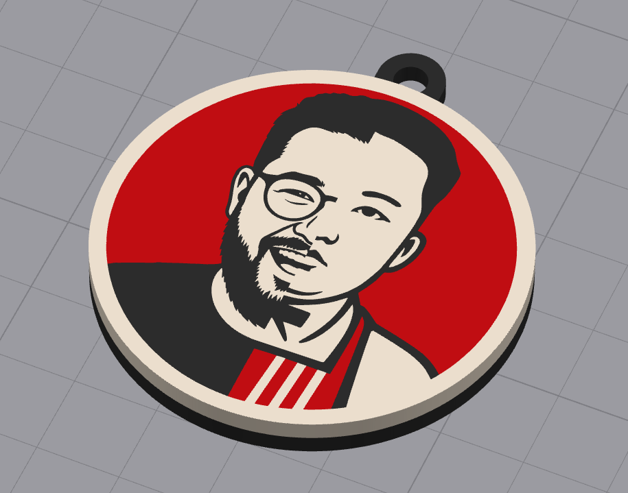 Keychain PrůšaKim MEME