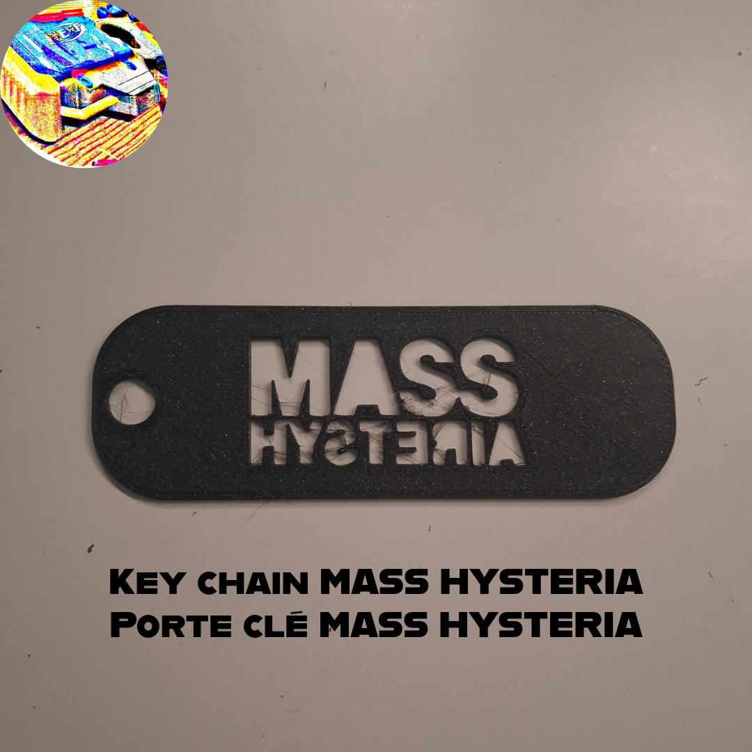 MASS HYSTERIA key chain