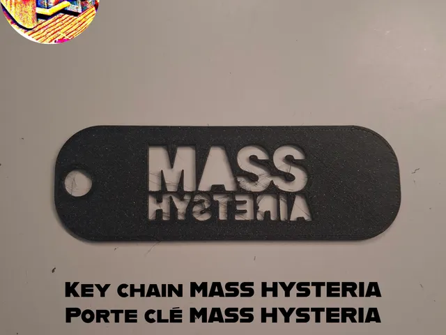 MASS HYSTERIA key chain