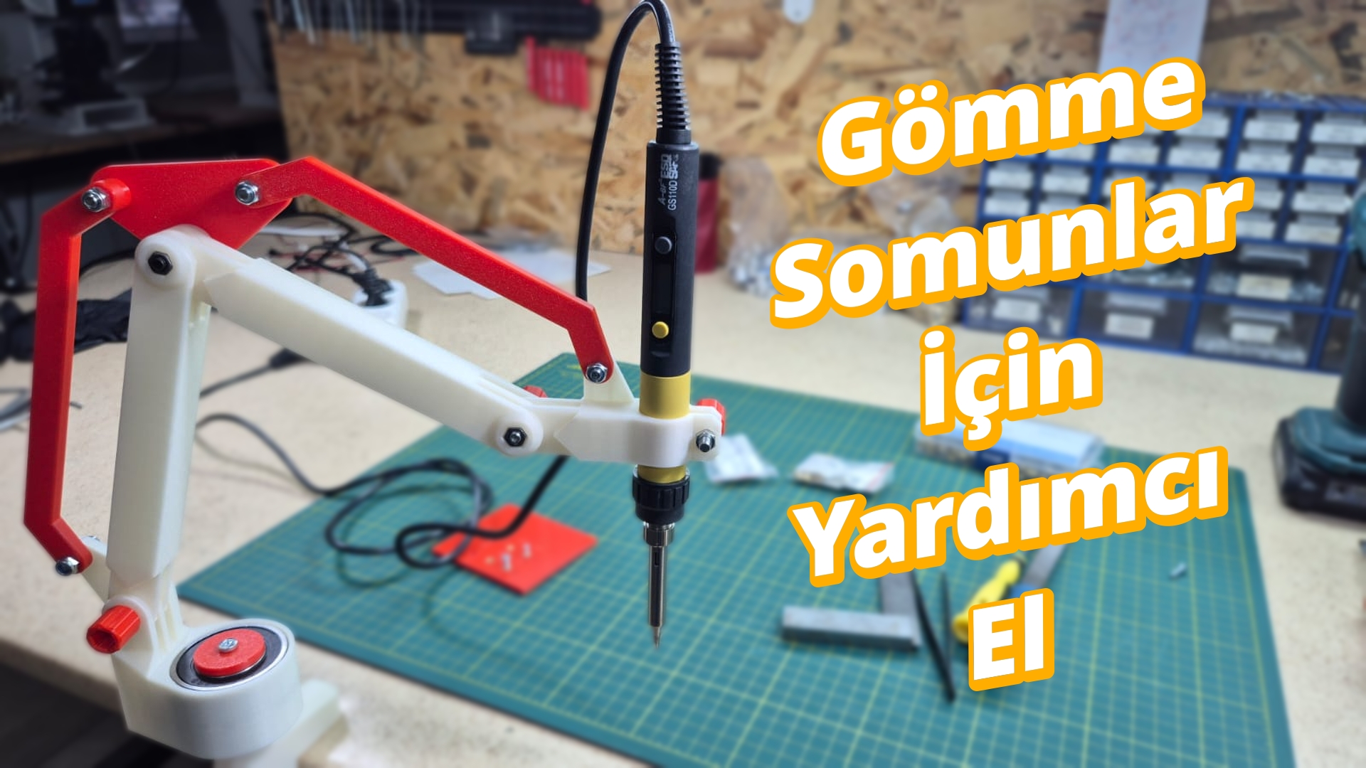 Kendin Yap Yardımcı El Gömme Somun Aparatı/DIY Helping Hand Insert Nut Attachment