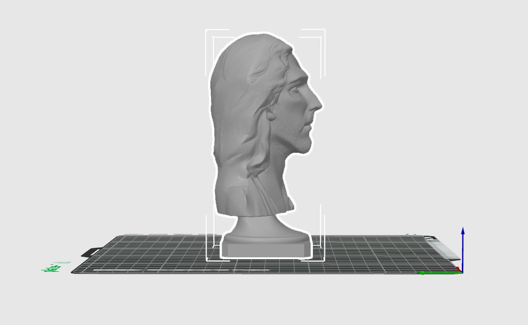 Yeshua / Jesus Bust on Pedestal (FDM Friendly / A1 mini compatible) — thumbnail 3