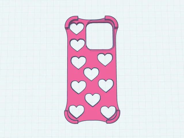 iphone 16 pro case with hearts