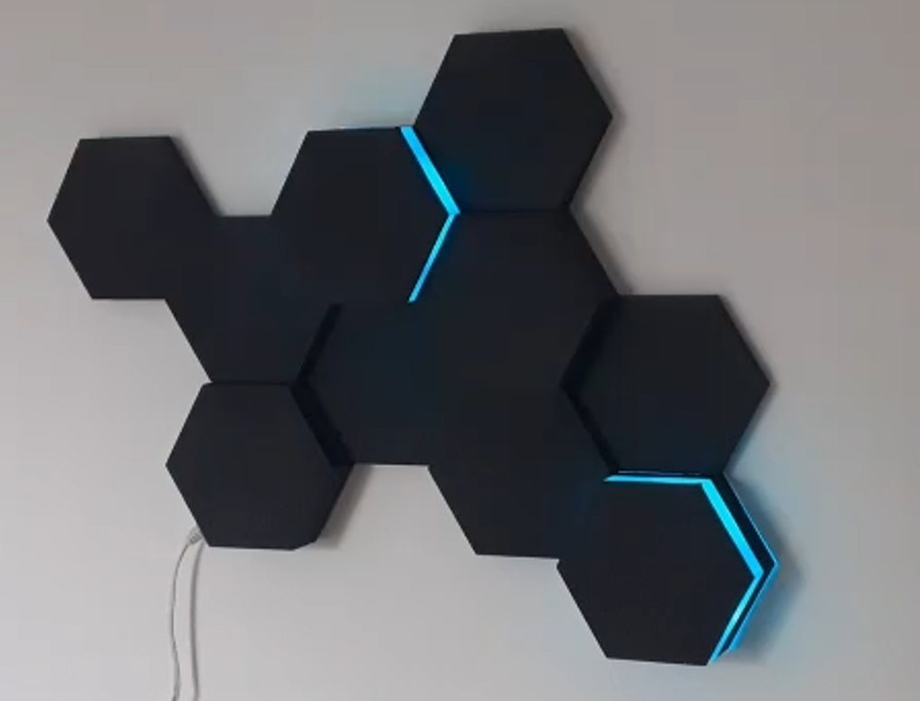 Panneau LED hexagonale