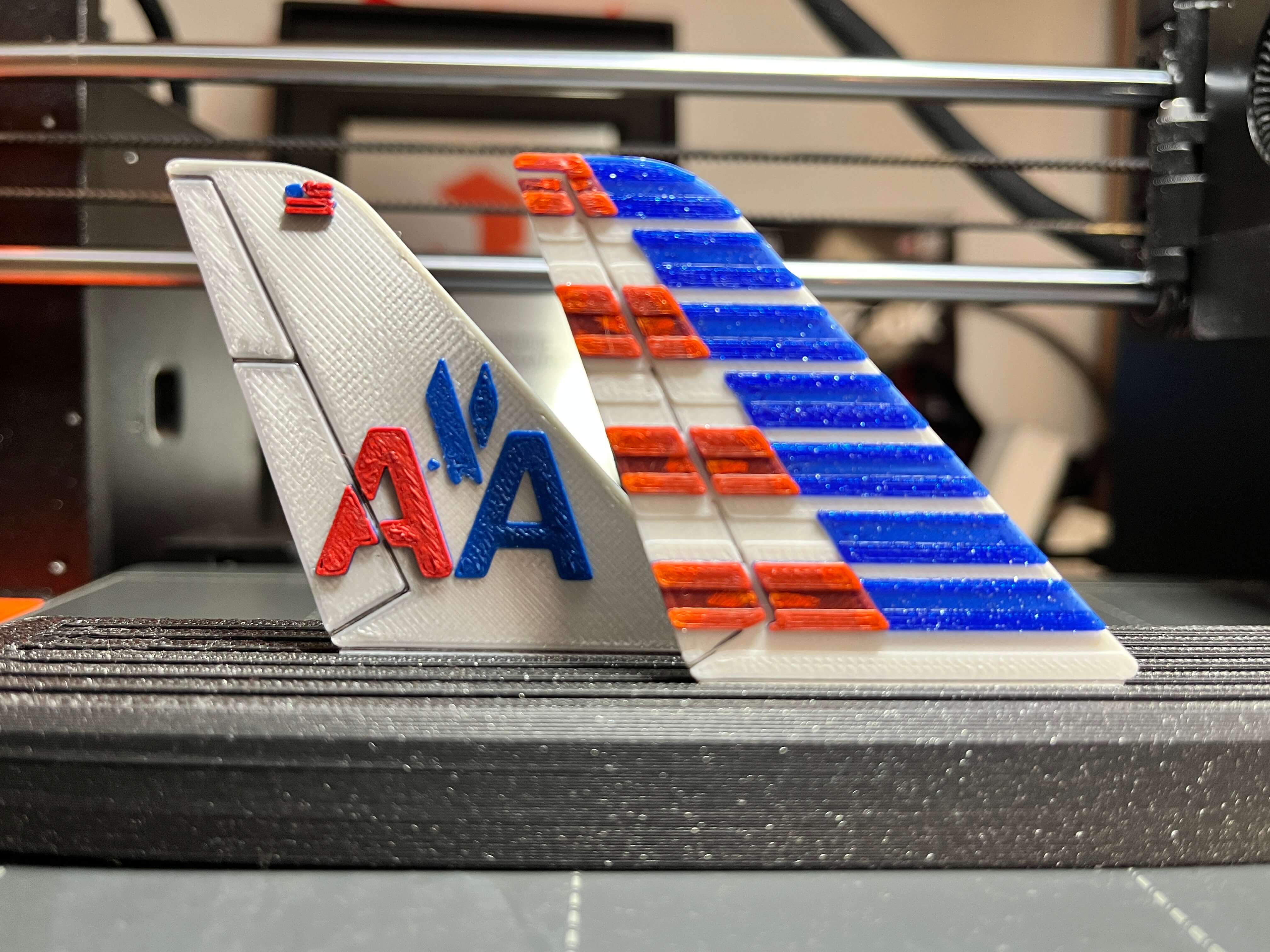 American Airlines - Airplane Tail coaster, keychain