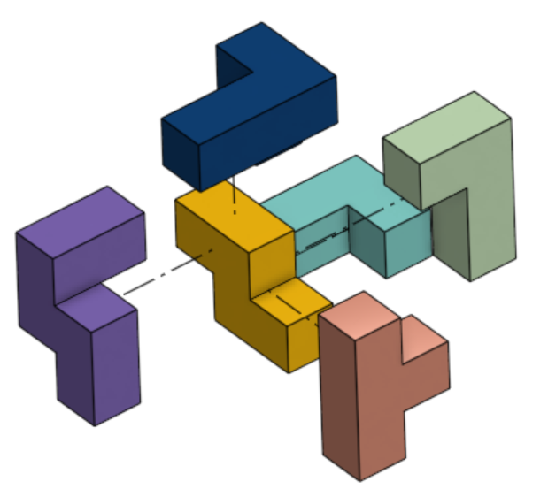 Miniatura 3 do modelo 3D Simple Cube Puzzle