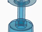 Upside down wine glass