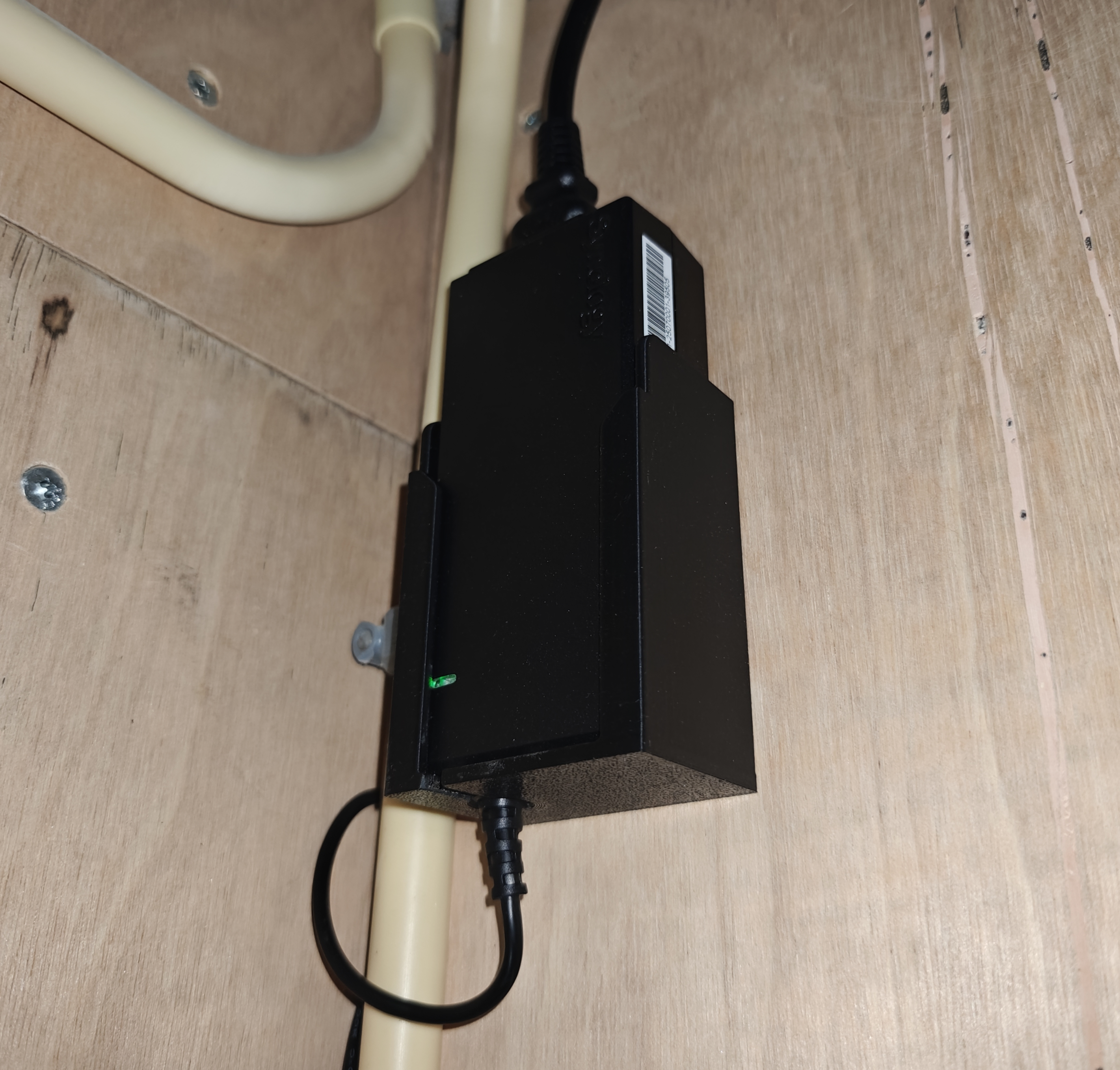 Synology DS225+ NAS power adapter mount