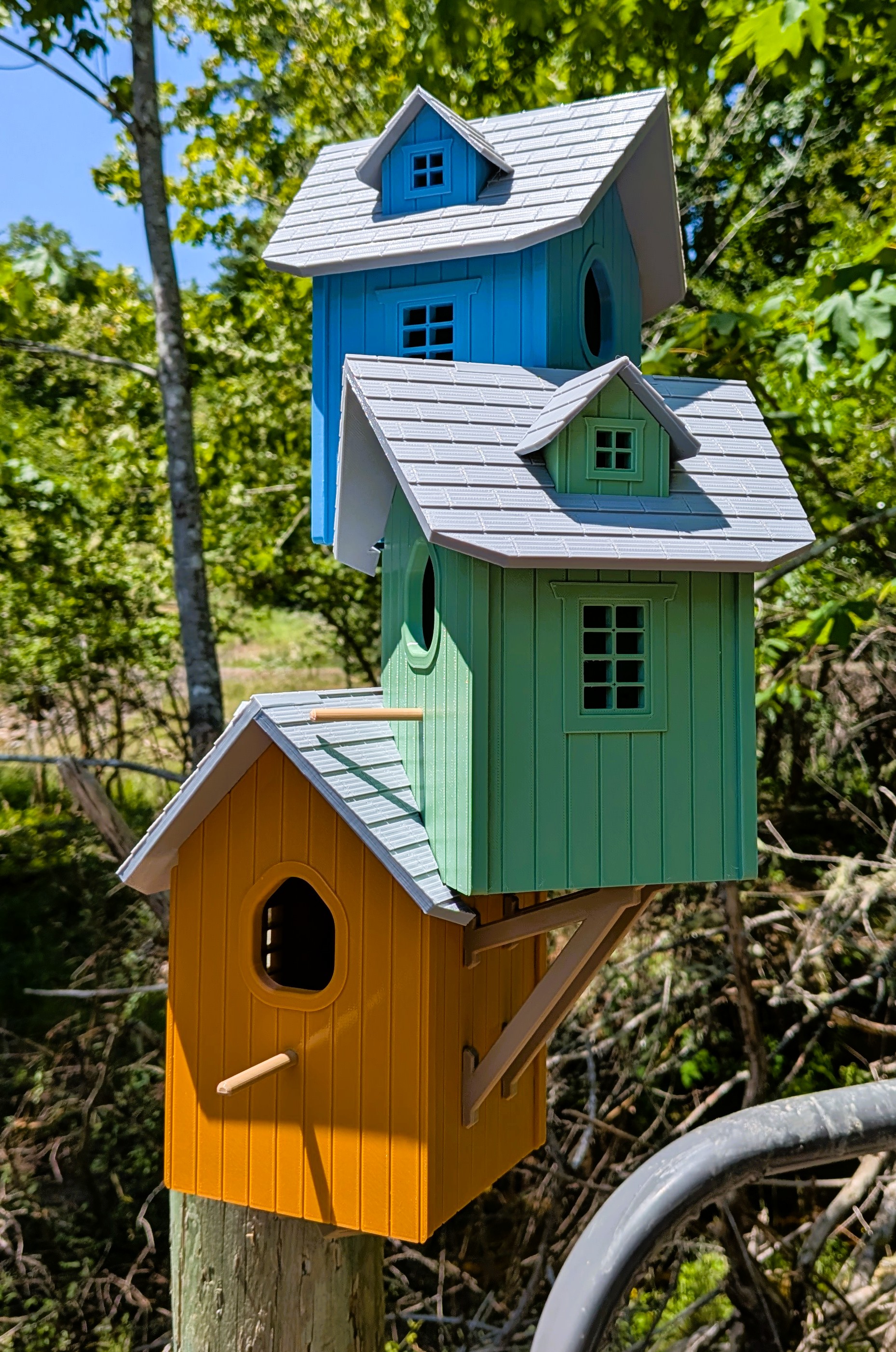 Three Story Birdhouse / No Supports! Improved!
