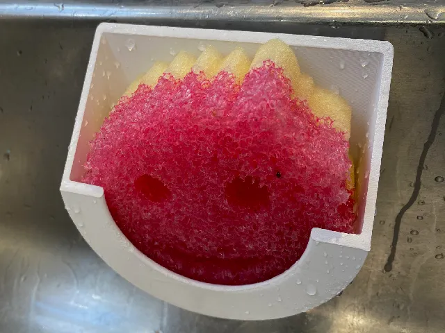 In sink sponge caddy