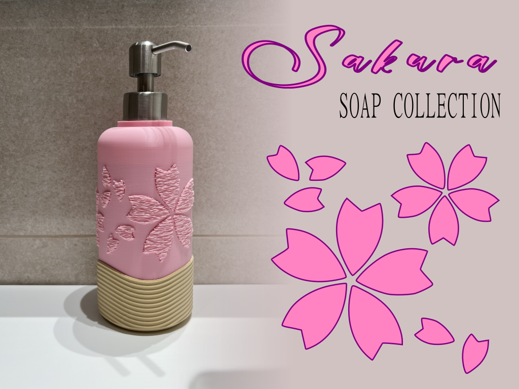 Soap dispenser - Sakura Flower