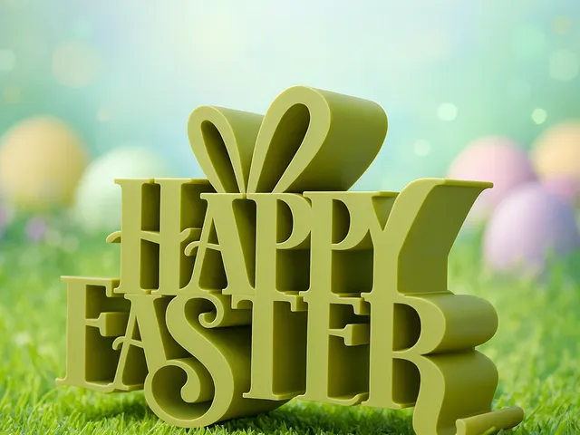 Happy Easter Decorative Sign