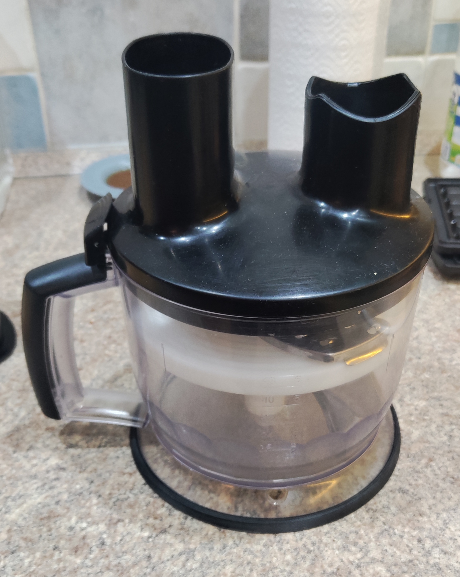 Bowl bottom ring for Braun Multiquik attachment