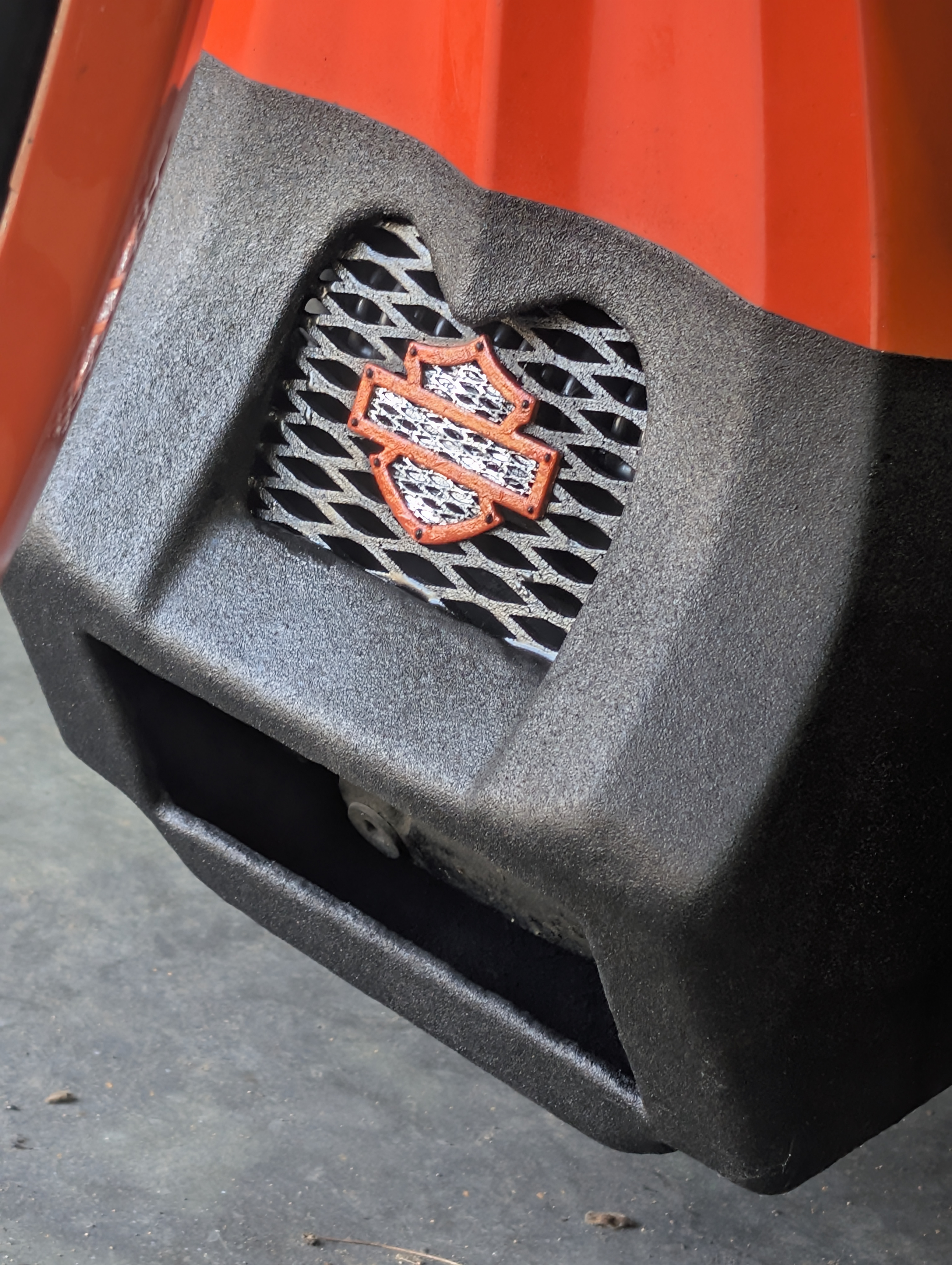 Harley Davidson Bar and Shield with lattice on lattice