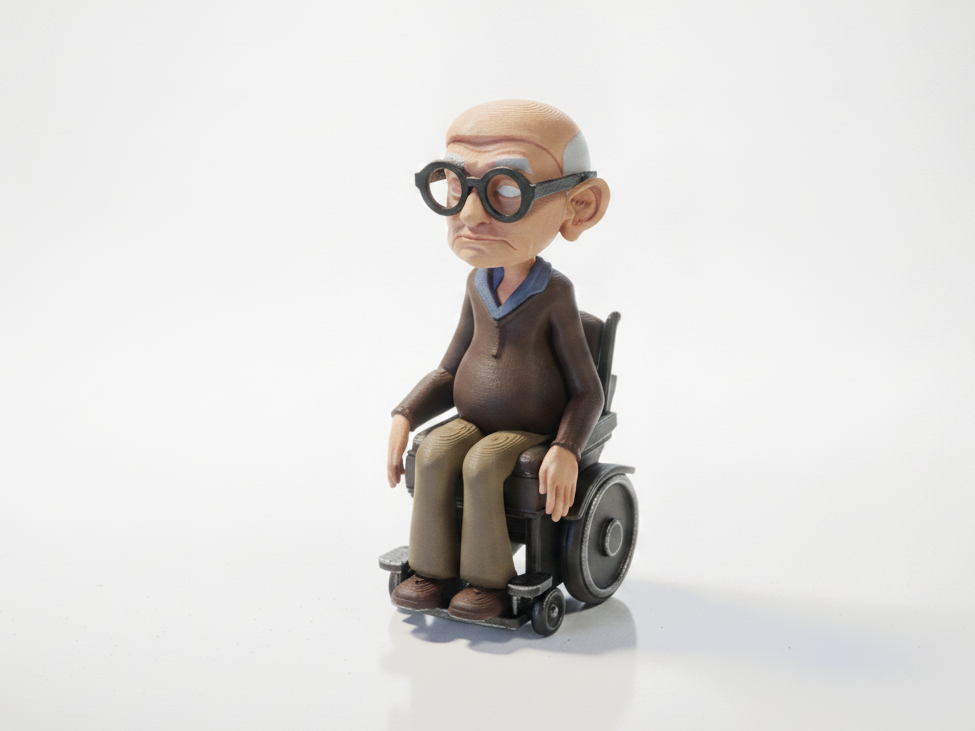 Stephen Hawking Figurine Historical Figure 3D Printable