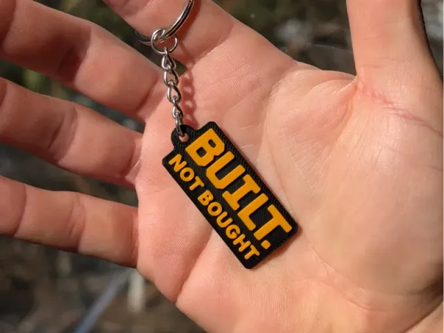 Built Not Bought - Keychain