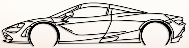 Mclaren 720s Spyder Car Wall Art