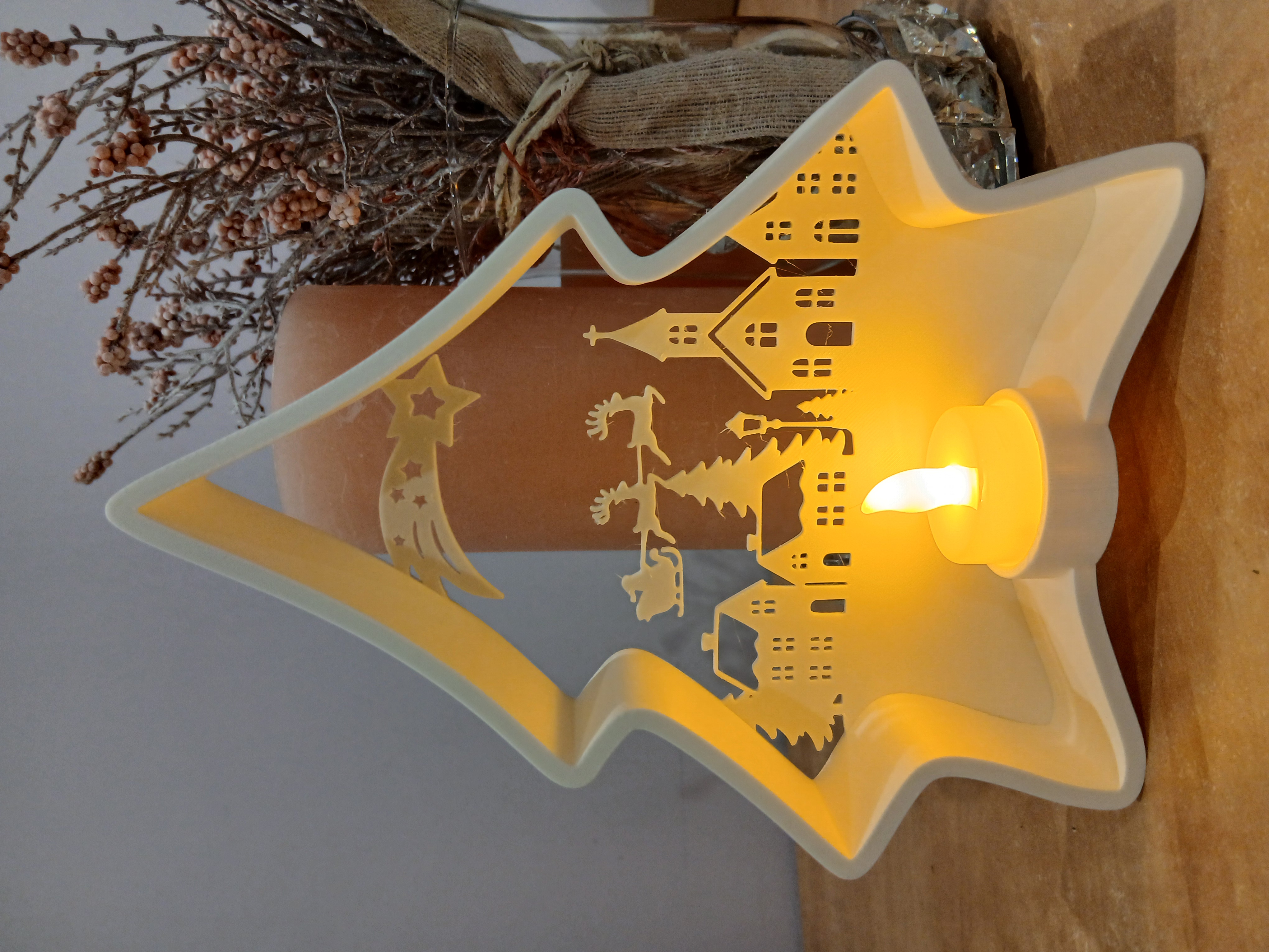 Christmas tree candle led 42mm