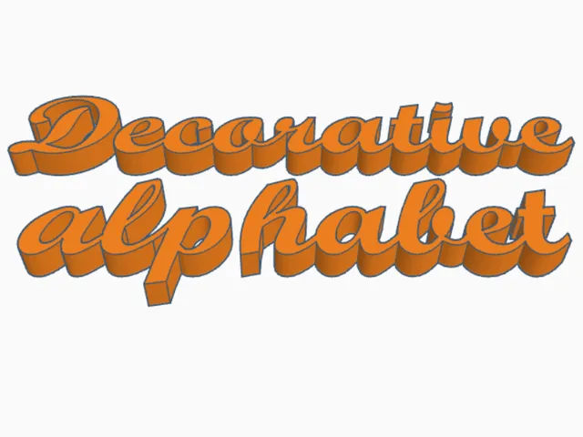 Decorative alphabet