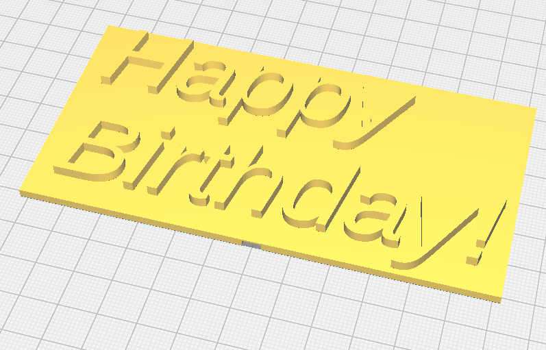 simple 'Happy Birthday!' cake topper          (Small format) — miniatura 6