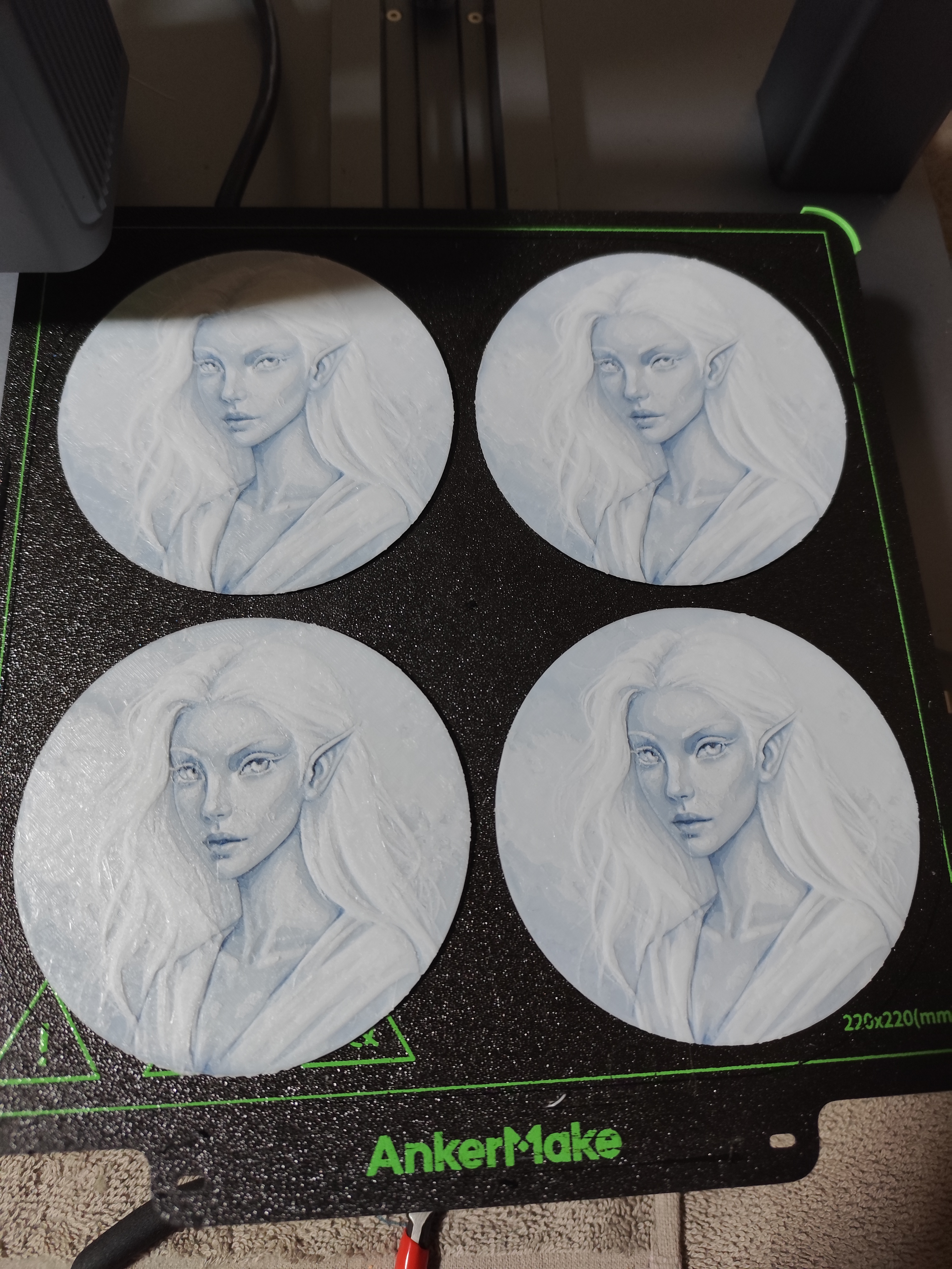 elf girl coasters