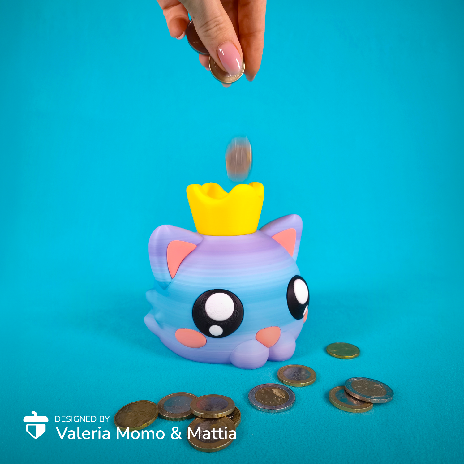 Cat Head Piggybank Design