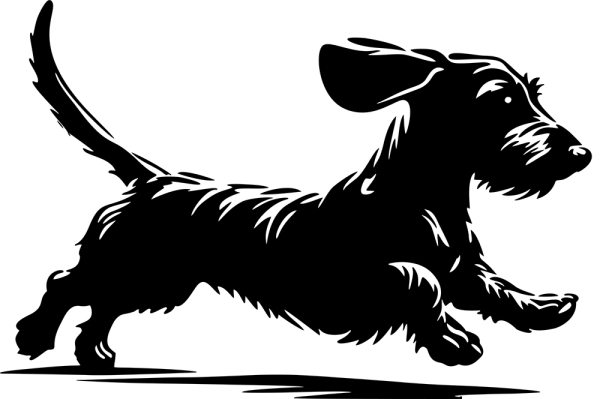 Cute Dachshund Wallart (Dackel)