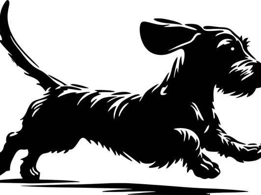 Cute Dachshund Wallart (Dackel)
