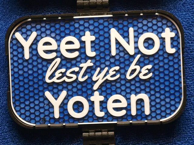 Yeet Not lest ye be Yoten sign
