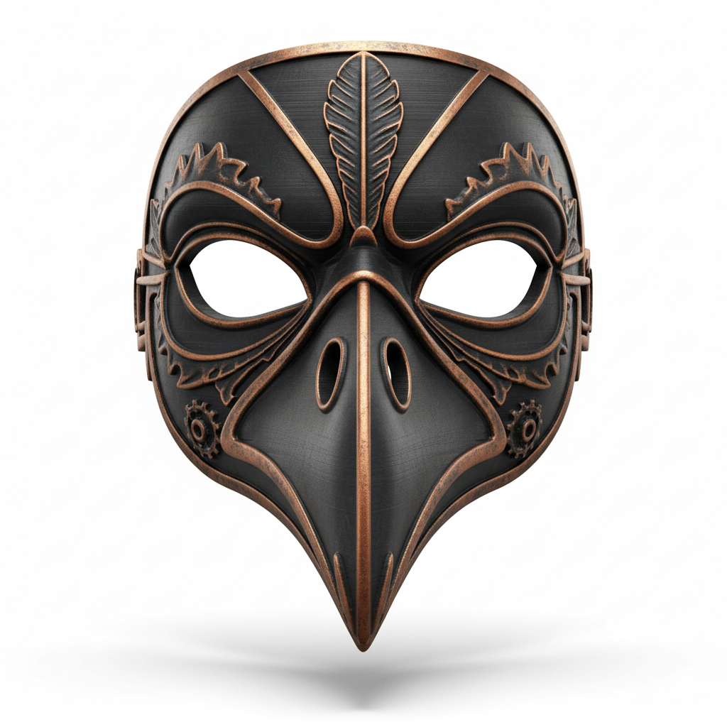 Mask Plague Doctor Raven King, mask, cosplay, wearable, costume, face, helmet