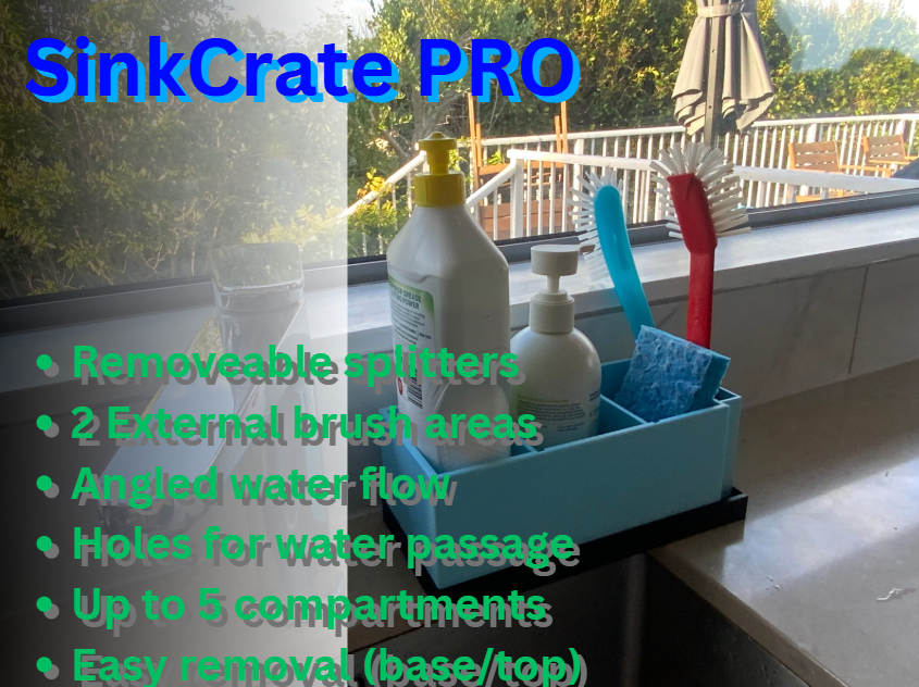 SinkCrate Pro: The Ultimate Sinkside Organizer