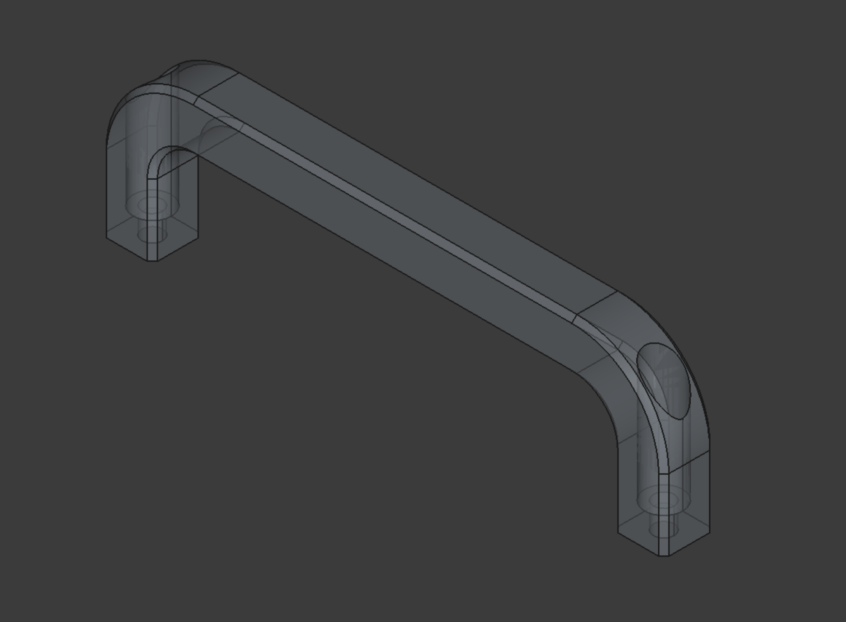 Miniatura 2 do modelo 3D Simple customizable handle (+ collection)