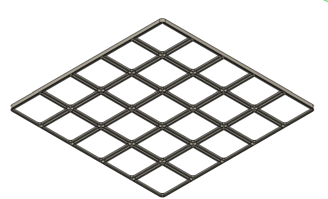 EXTREMELY LIGHT Gridfinity Baseplate (Parametric) with Bridging Support EVERYWHERE — miniatura 2