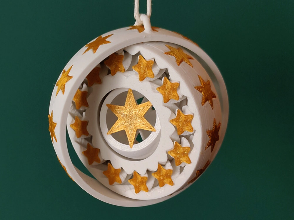 gyro gear christmas tree ornament