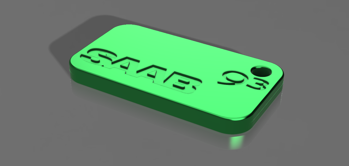 Saab 9-3 Keychain