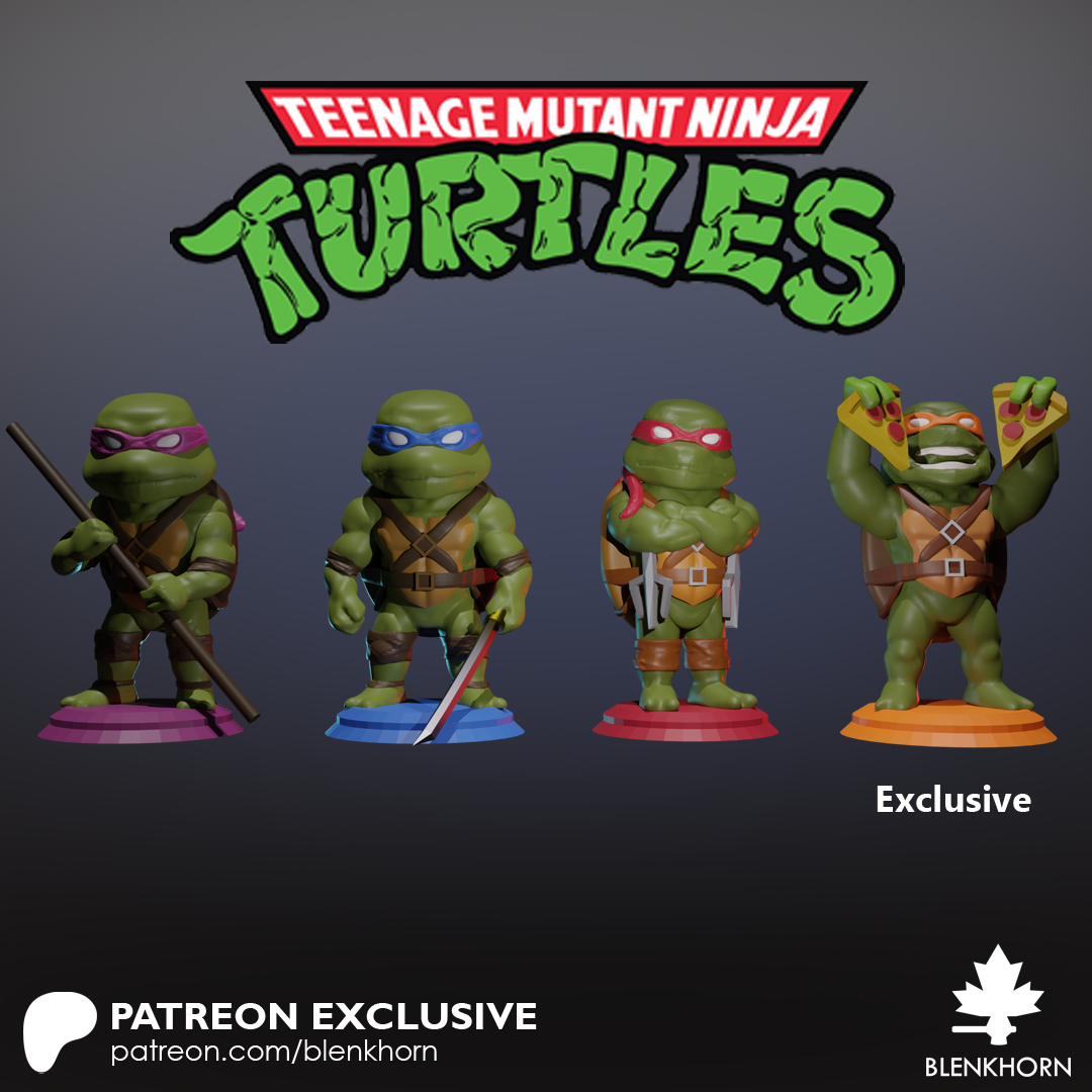 Miniatura 4 do modelo 3D DONATELLO: TMNT DOUBLE BIT