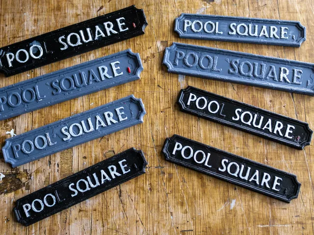 3D Scan of the Pool Square street sign
