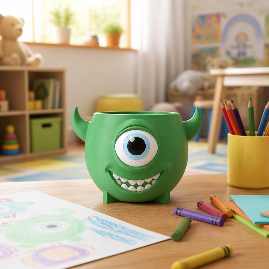 Fun Mike Wazowski-Inspired Bowl with Cute Design