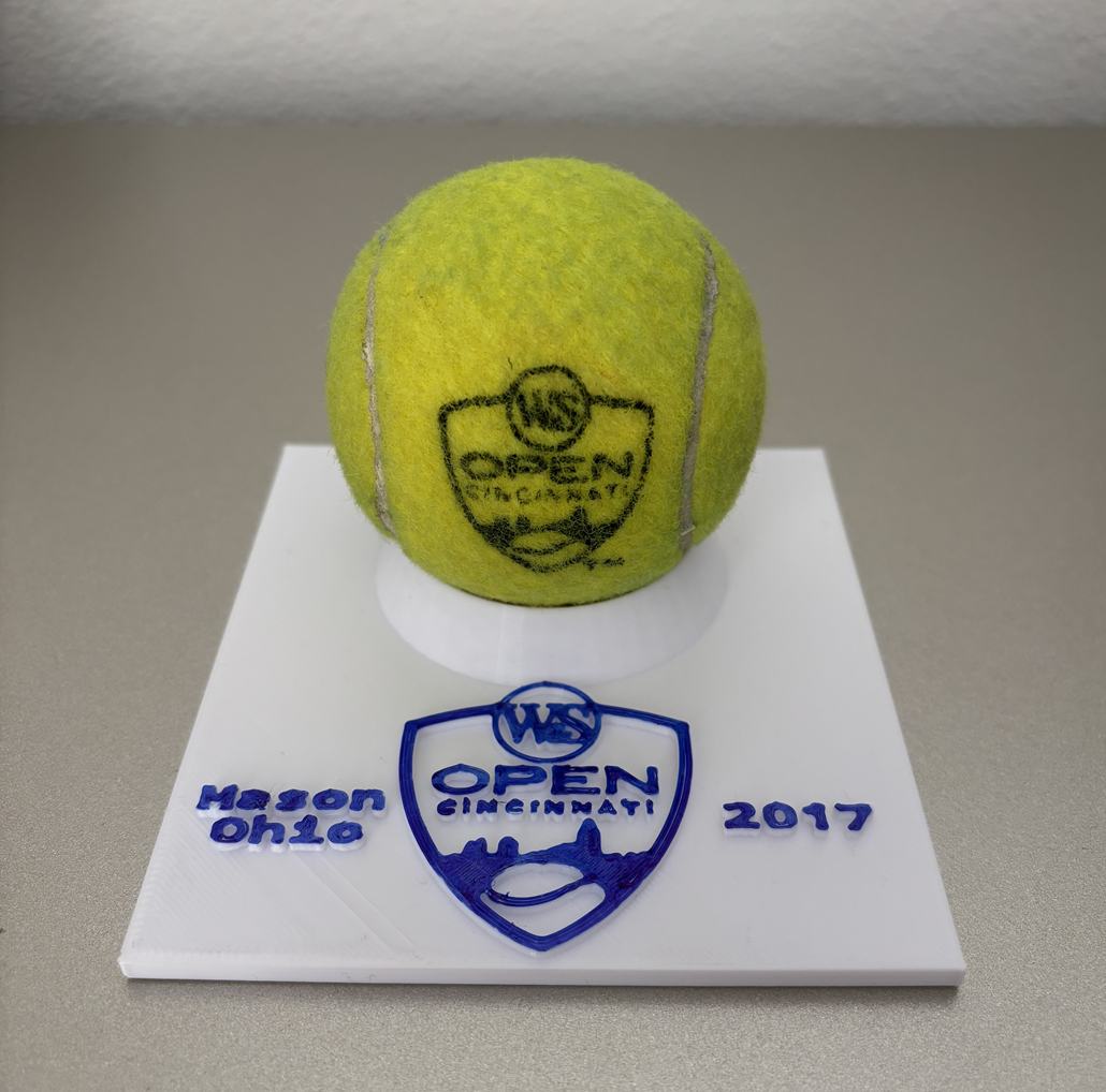 Tennis Ball Display Holder Stand Cincinnati Open