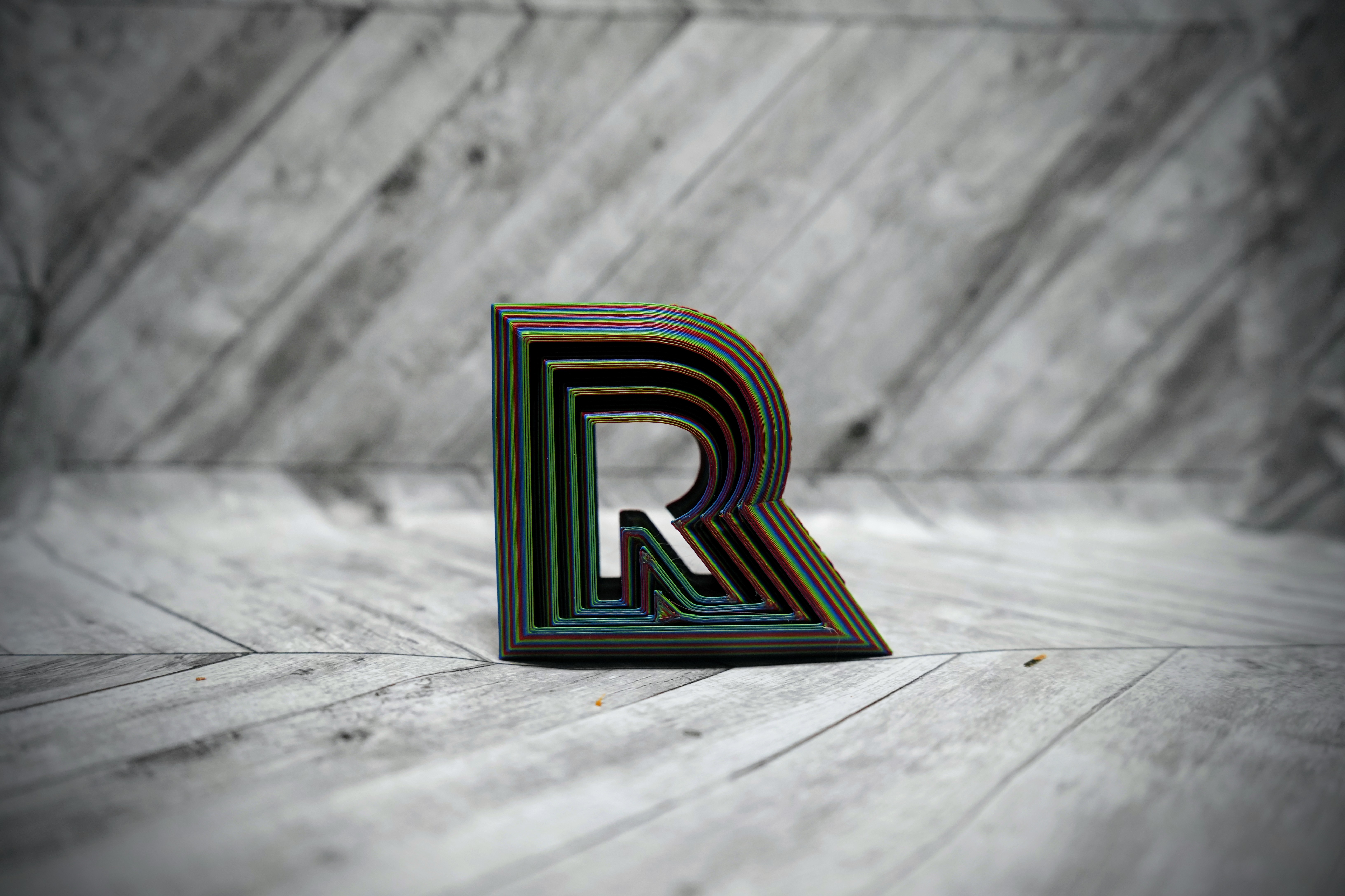 Layered Letter R Fidget