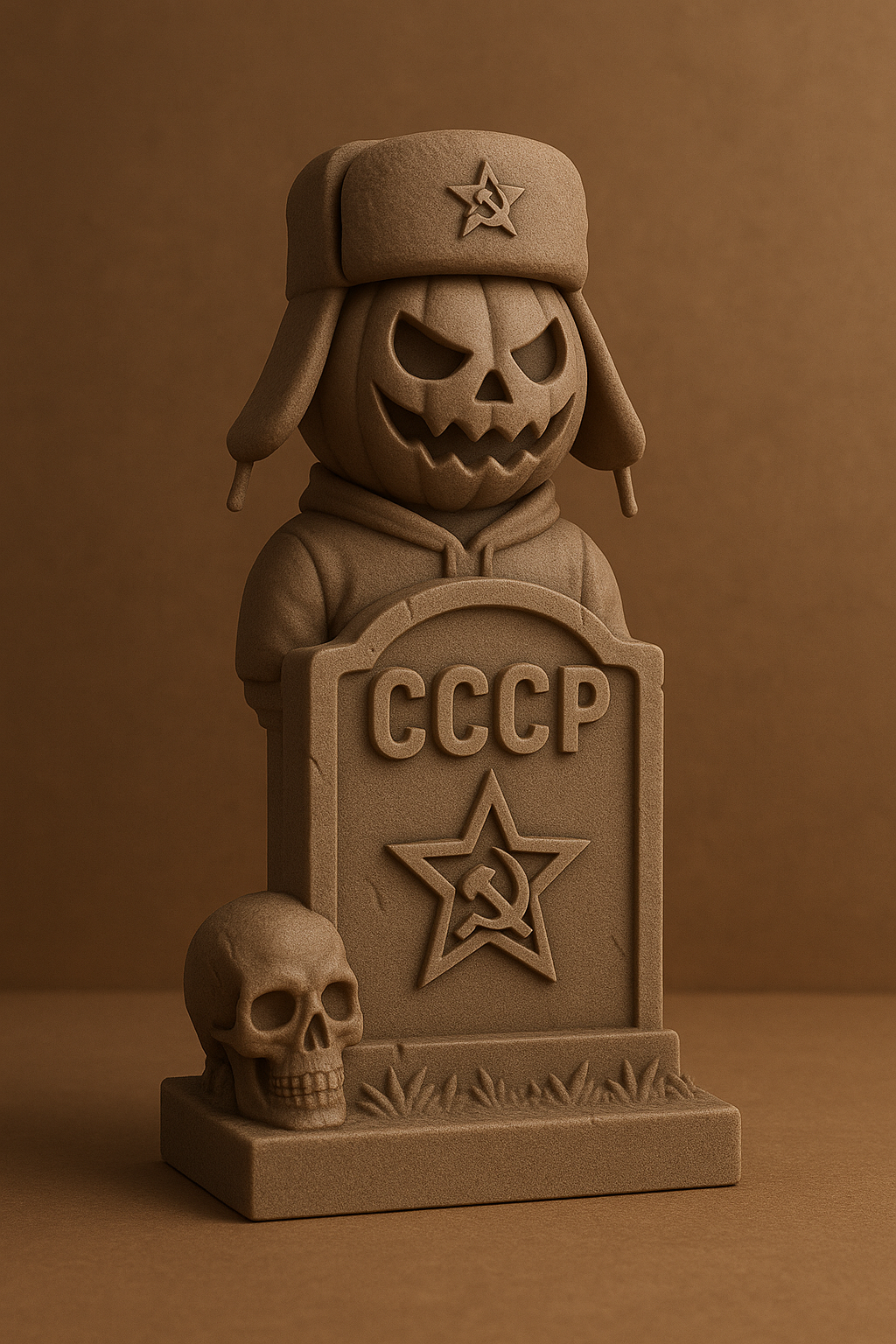Soviet Pumpkin Statue