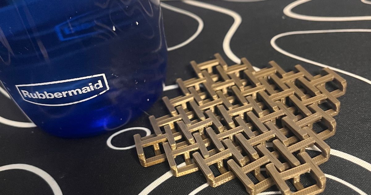 ChainMail Coaster Super Simple by 3DPrinting_Mrk | Download free STL model | Printables.com - 3D model önizlemesi
