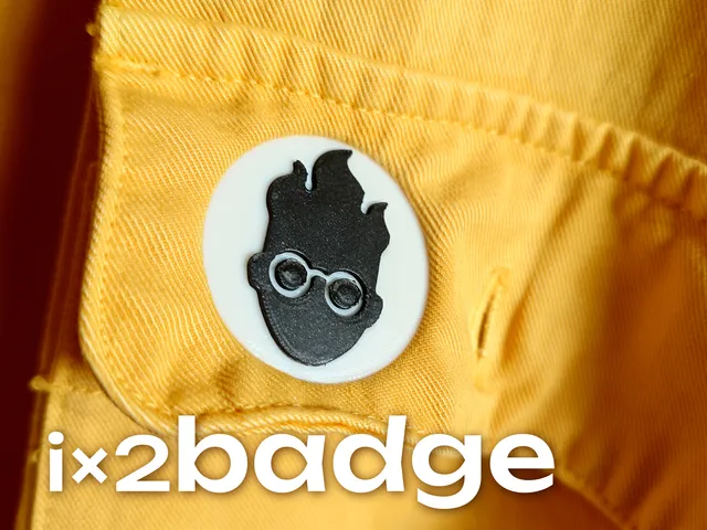i×2Badge — Customizable Clothing Badge