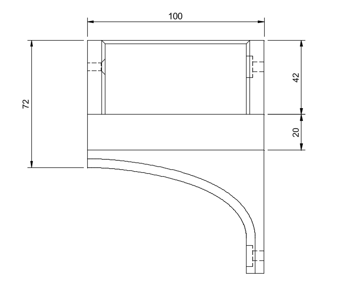Bracket for Long Narrow Shelf — miniatura 2