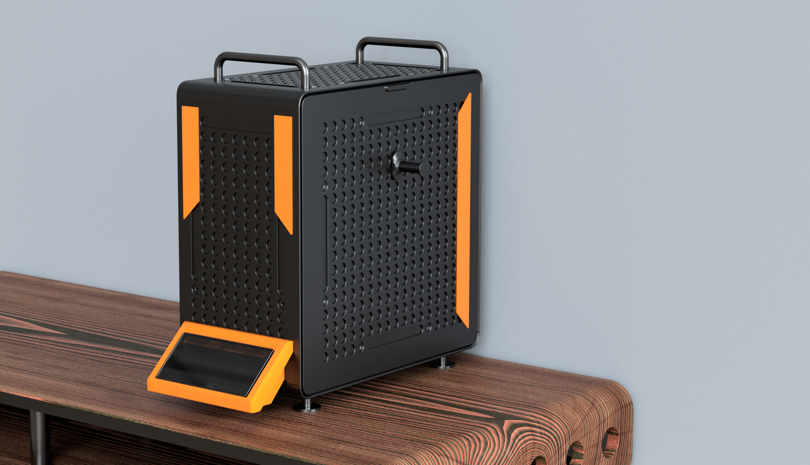 Prusa style mods for Cooler Master Qube 540 case