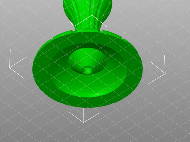 Candle Holder with Volcano Base