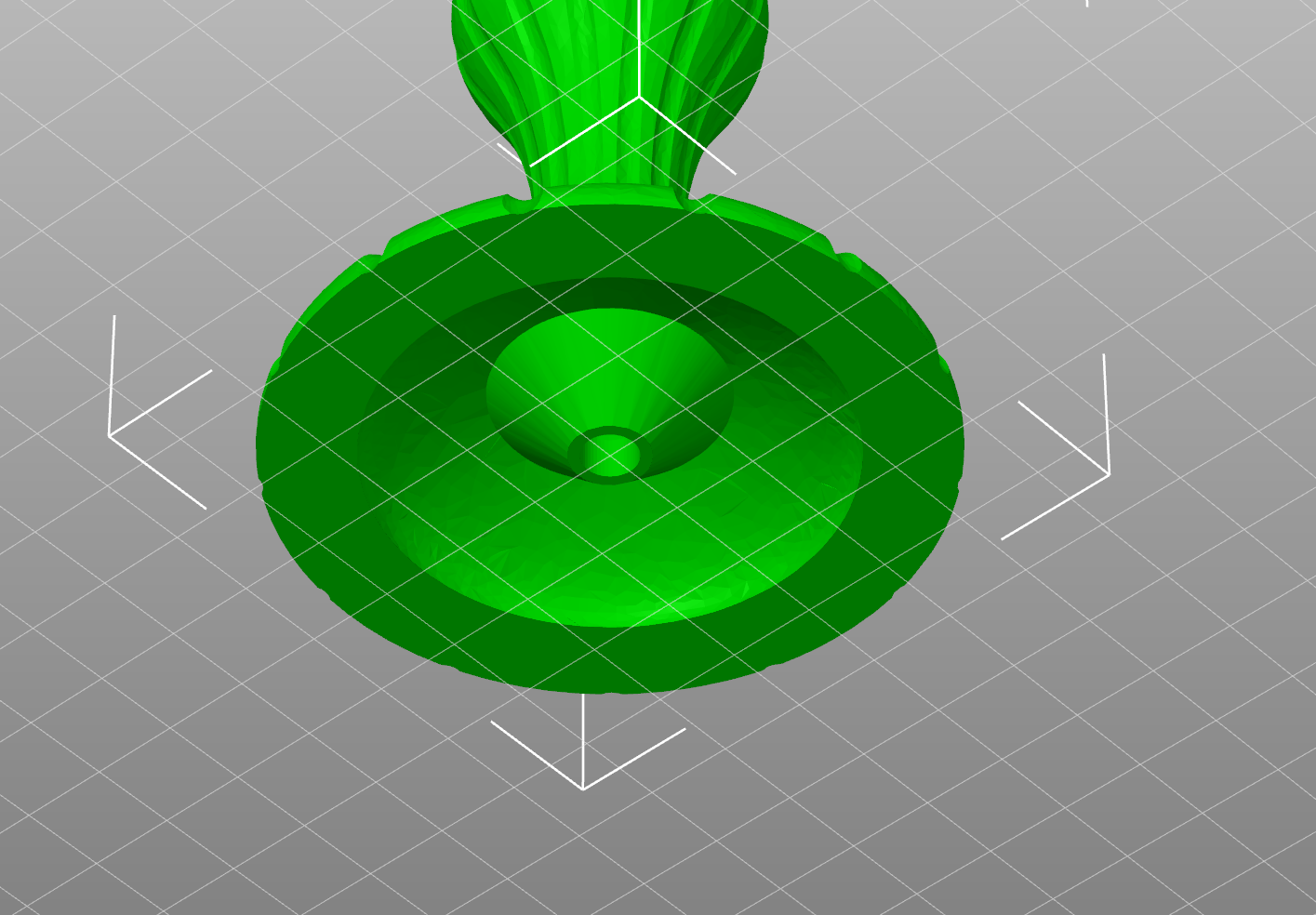 Candle Holder with Volcano Base