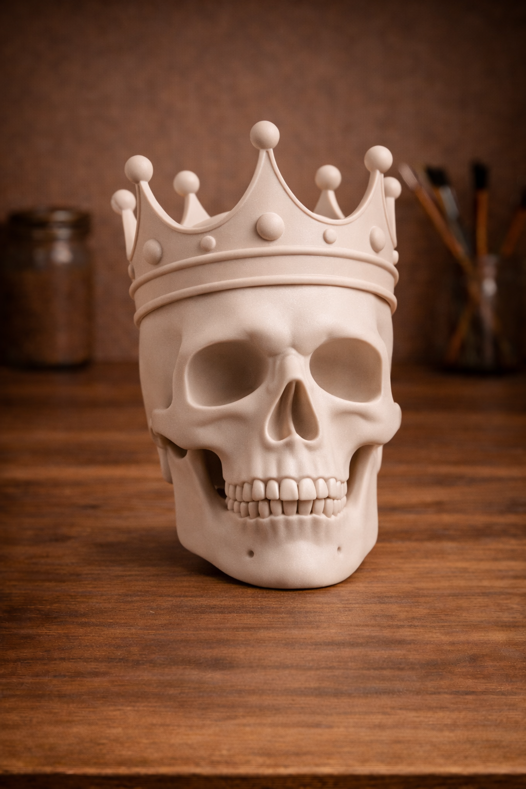 Royal Skull Crown Decor