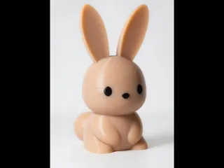 Simple Bunny Character Figure